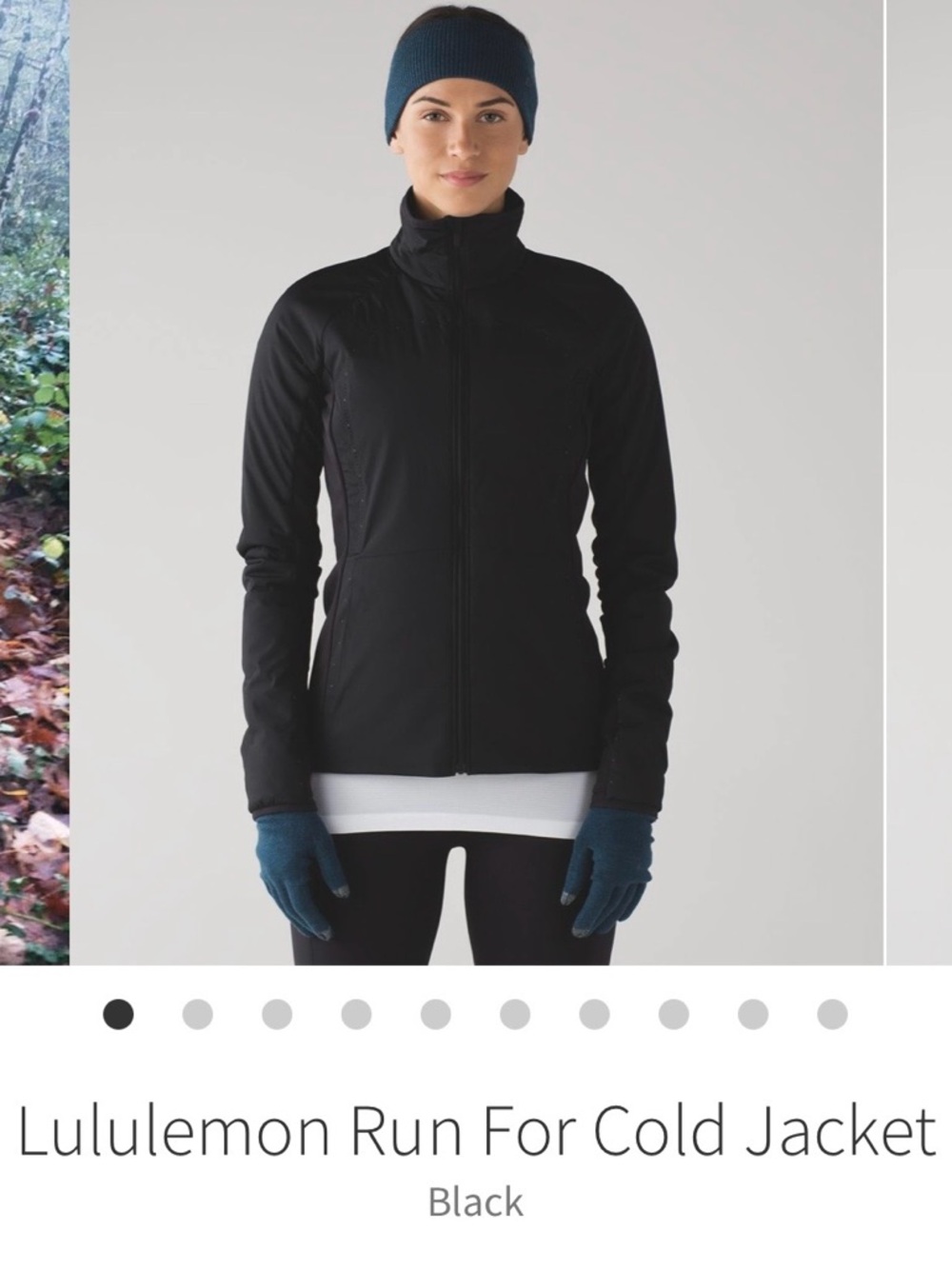 Lululemon Black Run For the Cold Jacket Size 6